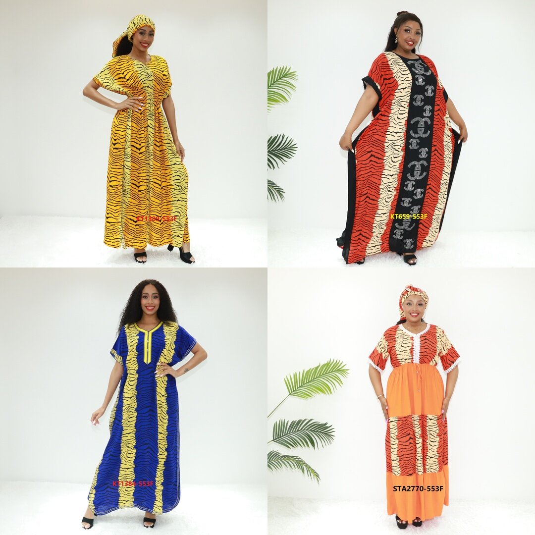 Ropa africana manga balón abaya AY Fashion KT1389-553f Abidjan Caftan Boubou