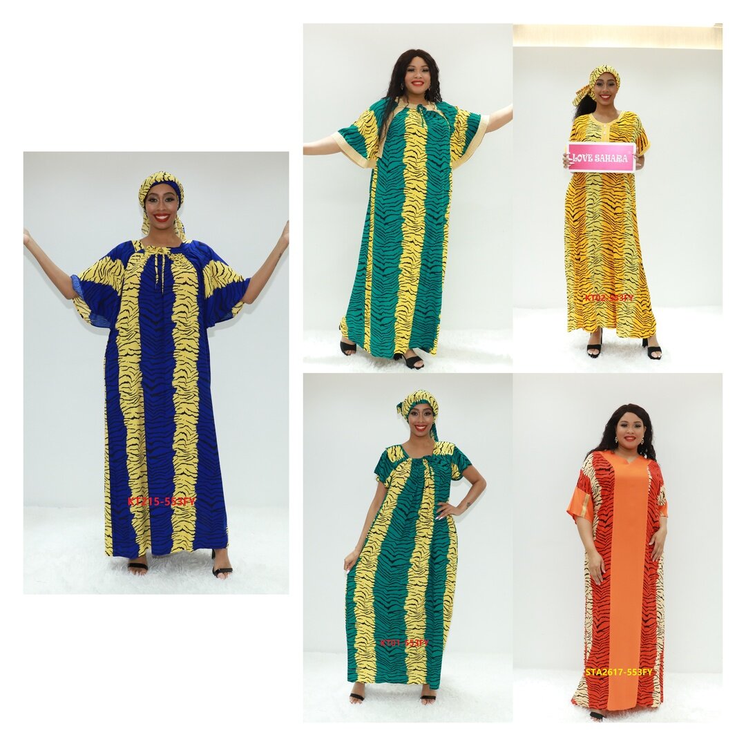 Africa Dress Uni Abaya Fournisseur AY Fashion KT215-553 Nigeria Caftan Robe ethnique