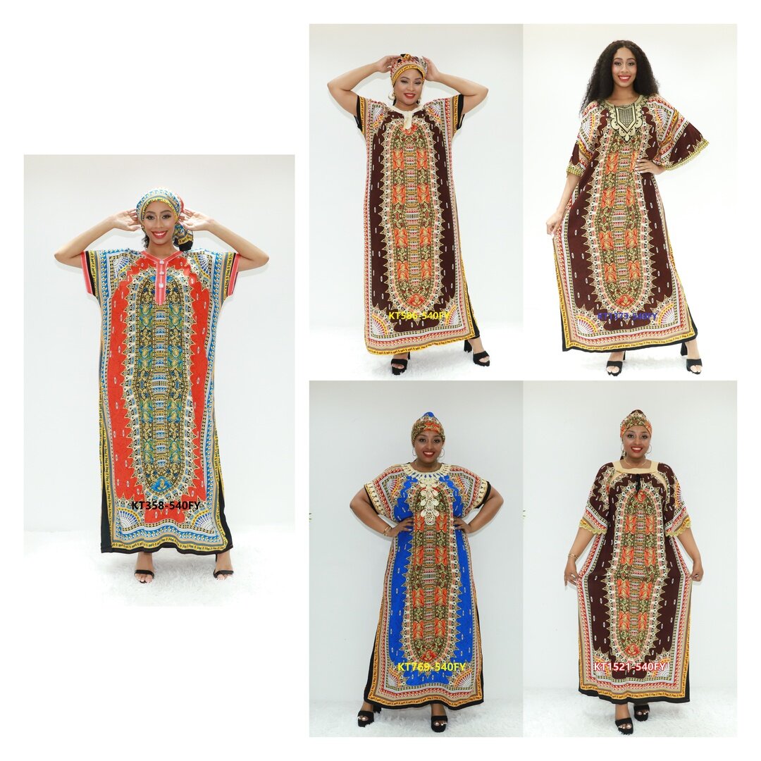 Afrikanische Kleider marokkanischer Kaftan Jalabiyah New Ay Fashion KT358-540fy Kamerunmode Dera