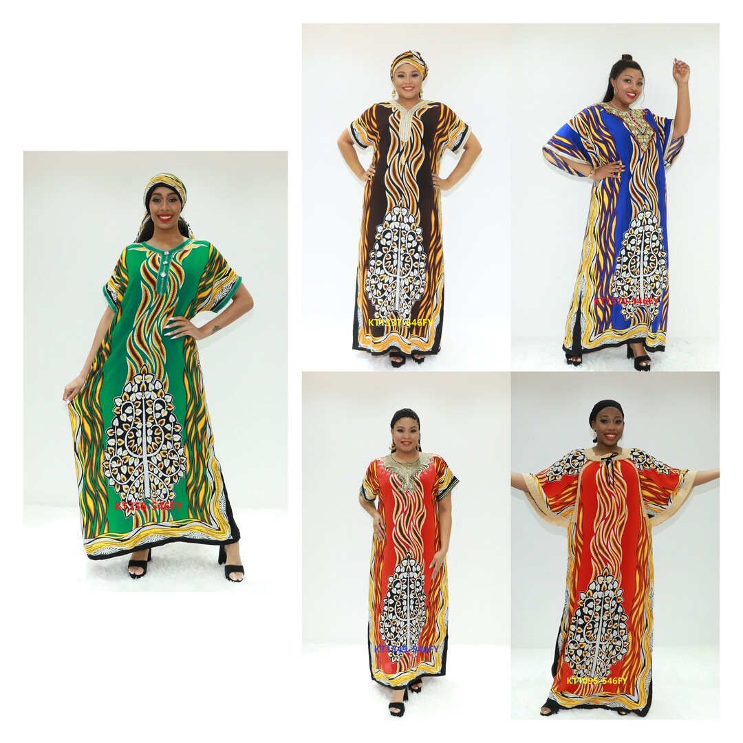 Мусульманские женщины одеваются Нигерия Кафтан Лав Сахара KT358-546fy Congo Fashion Boubou