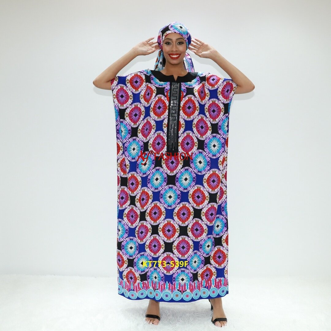 Vestido de África Kaftan Drezz Fashion African Love Sahara KT773-539f Ghana Fashion Abaya