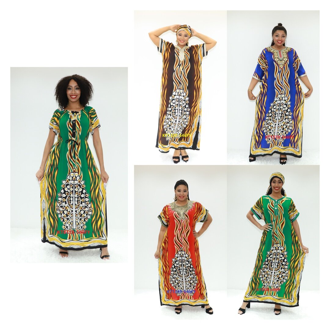 非洲连衣裙Abaya Marocaine Ay时尚KT8153-546FY ABIDJAN服装Abaya