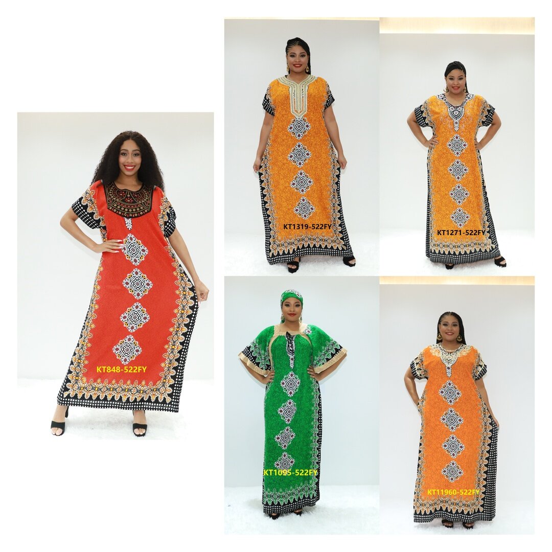 Vestido de África Vestido kaftan de kafta AY KT848-522FY NIGERIA ROPTING BOUBOU