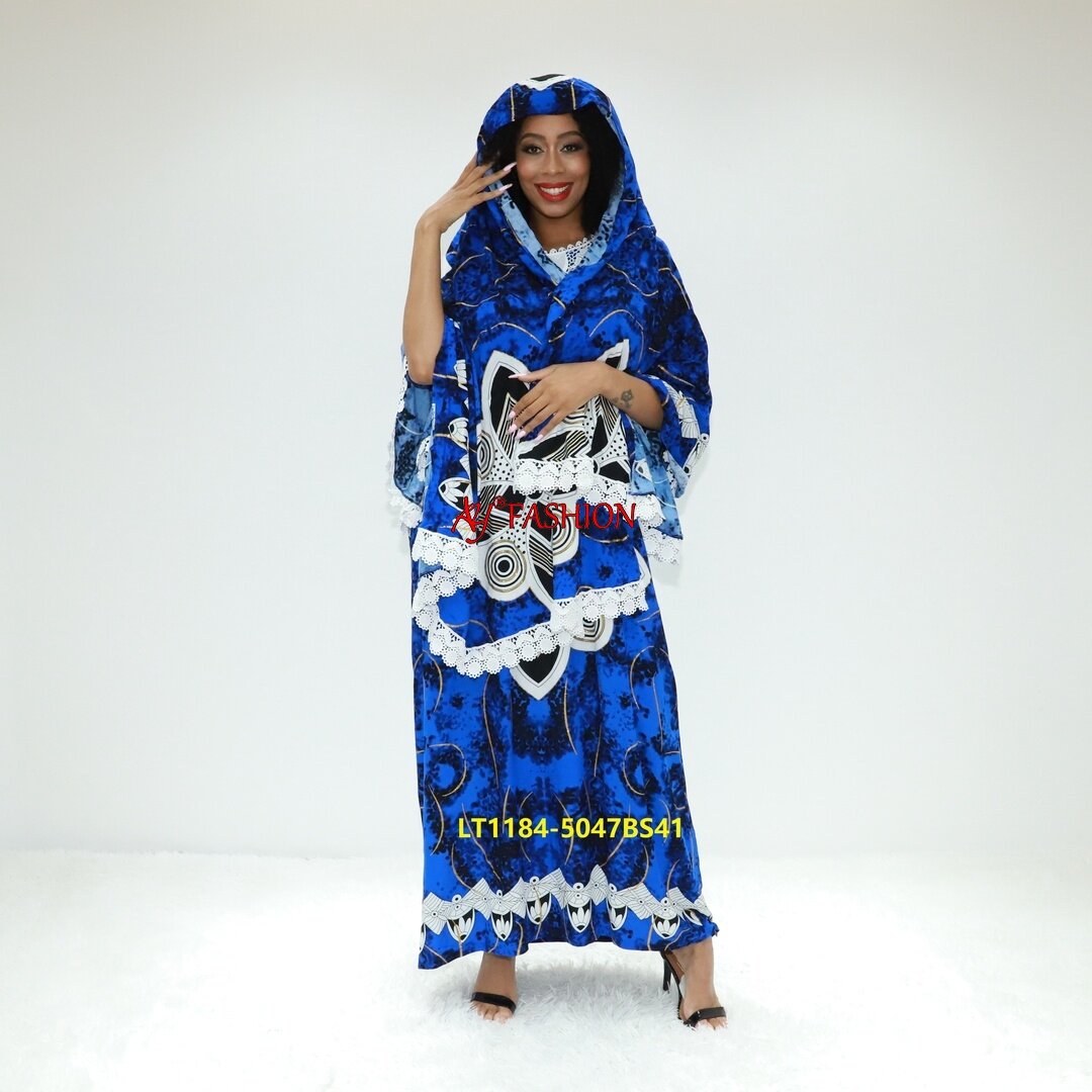 Africa dress luxury abaya dubai 2023 LT1184-5047BS41 Tanzania Fashion Africa printed dress