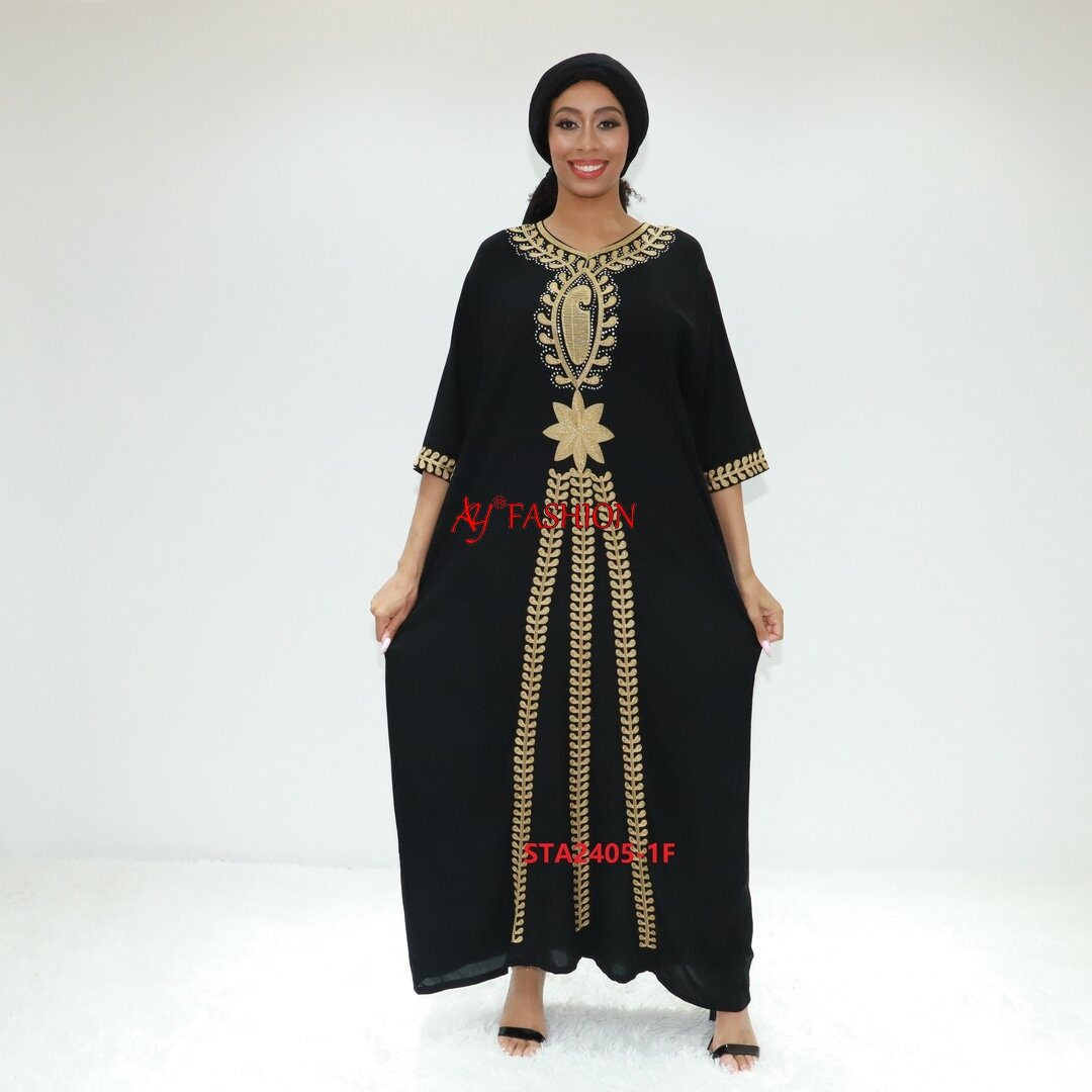 Africa Dress Sporty Abaya 22 Ay Fashion STA2405-1F Cameroun Boubou Dera