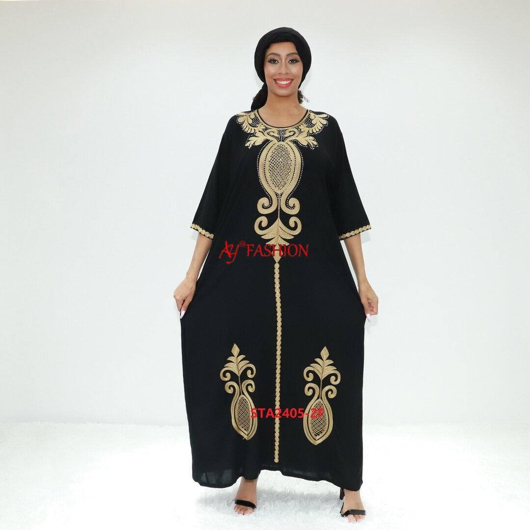 Исламская одежда Ombre Abaya STA2405-2f Камерун Мусульманское платье Кафтан