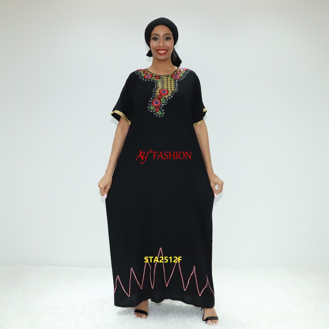 Vêtements islamiques fille musulmane abayas ay mode sta2512f togo robe musulmane abaya