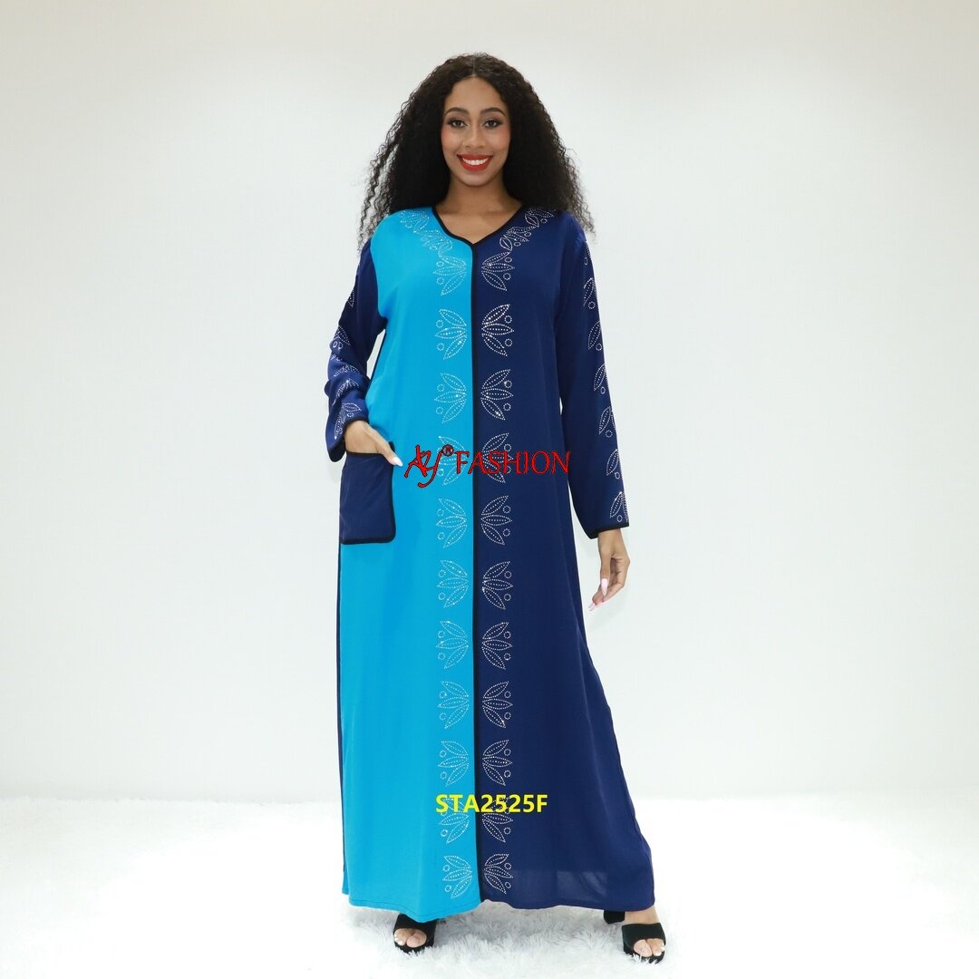 Ethnische Kleidung Quastel Kaftan STA2525f Kamerun Caftan Afrika gedrucktes Kleid