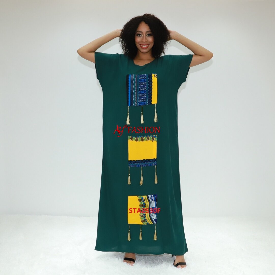 Femme Ethnique Wear Marrocan Kaftan STA2530F Cameroun Boubou Caftan