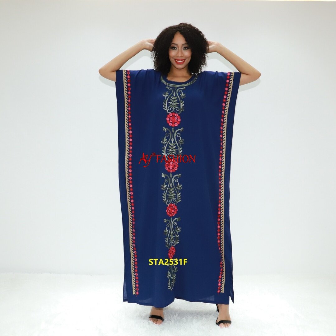 Mujer ropa étnica Caftan Marruecos Pictures STA2531F Camerún Abaya Dashiki Vestido