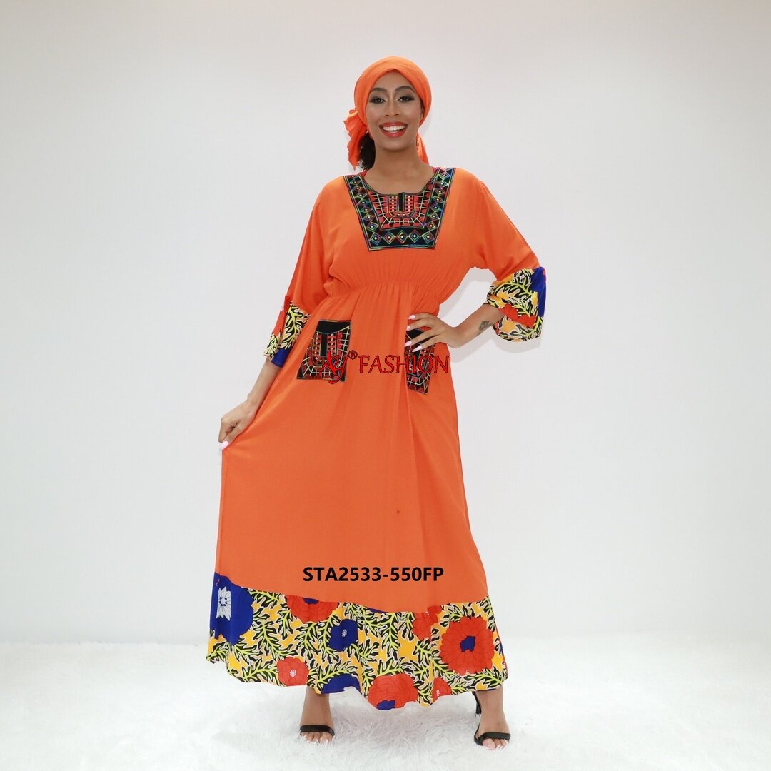 Vêtements ethniques Bouton Boubou ay Fashion STA2533-550FP Abidjan Caftan Dera