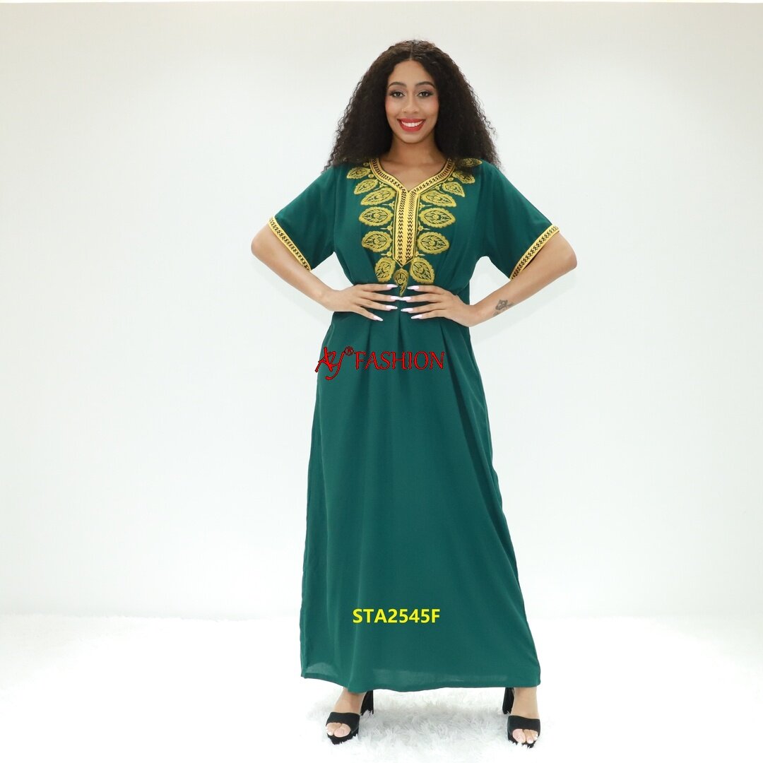 Ropa africana vestida bubu africana AY STA2545F Tanzania Vestido musulmán Kaftan