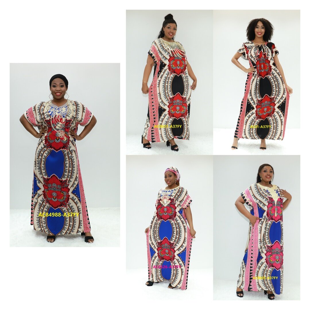 Vêtements africains Arabian Kaftan Wholesale Ay Fashion AC84988-A37fy Nigeria Boubou Dera