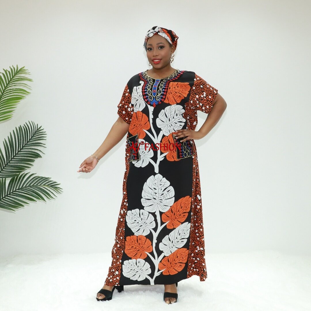 Robe musulmane Delta Party Robe AC8517-A35FP Ghana Abaya Abaya