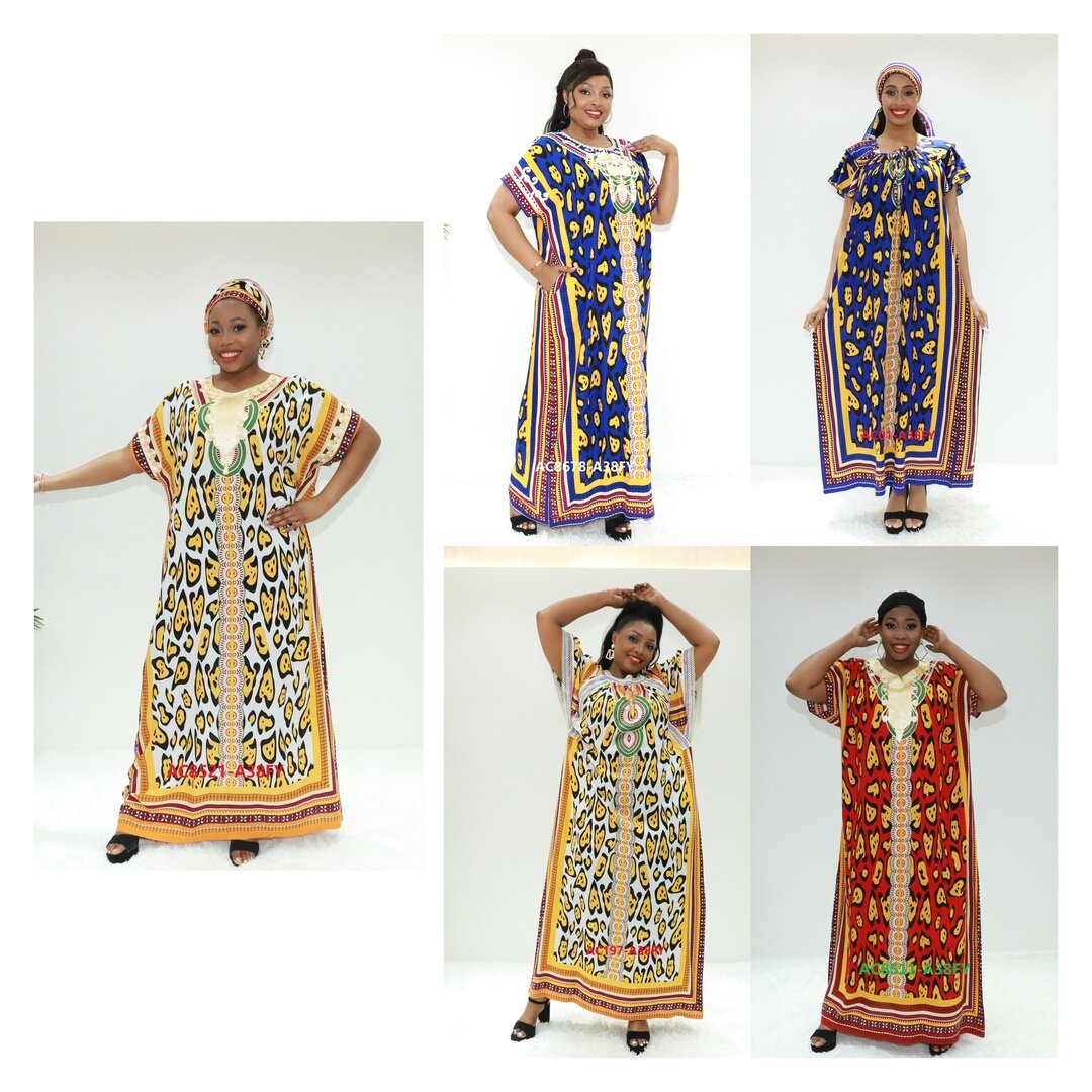 Mujeres musulmanas túnicas de vestir en bazin Ay Fashion AC8521-A38FY ABIDJAN ROPTA KAFTAN