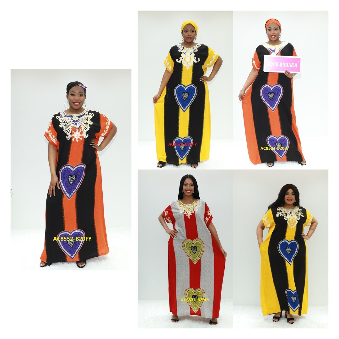 Ropa de África Slim Abaya Ay Fashion AC8552-B20fy Abidjan Clothing Boubou