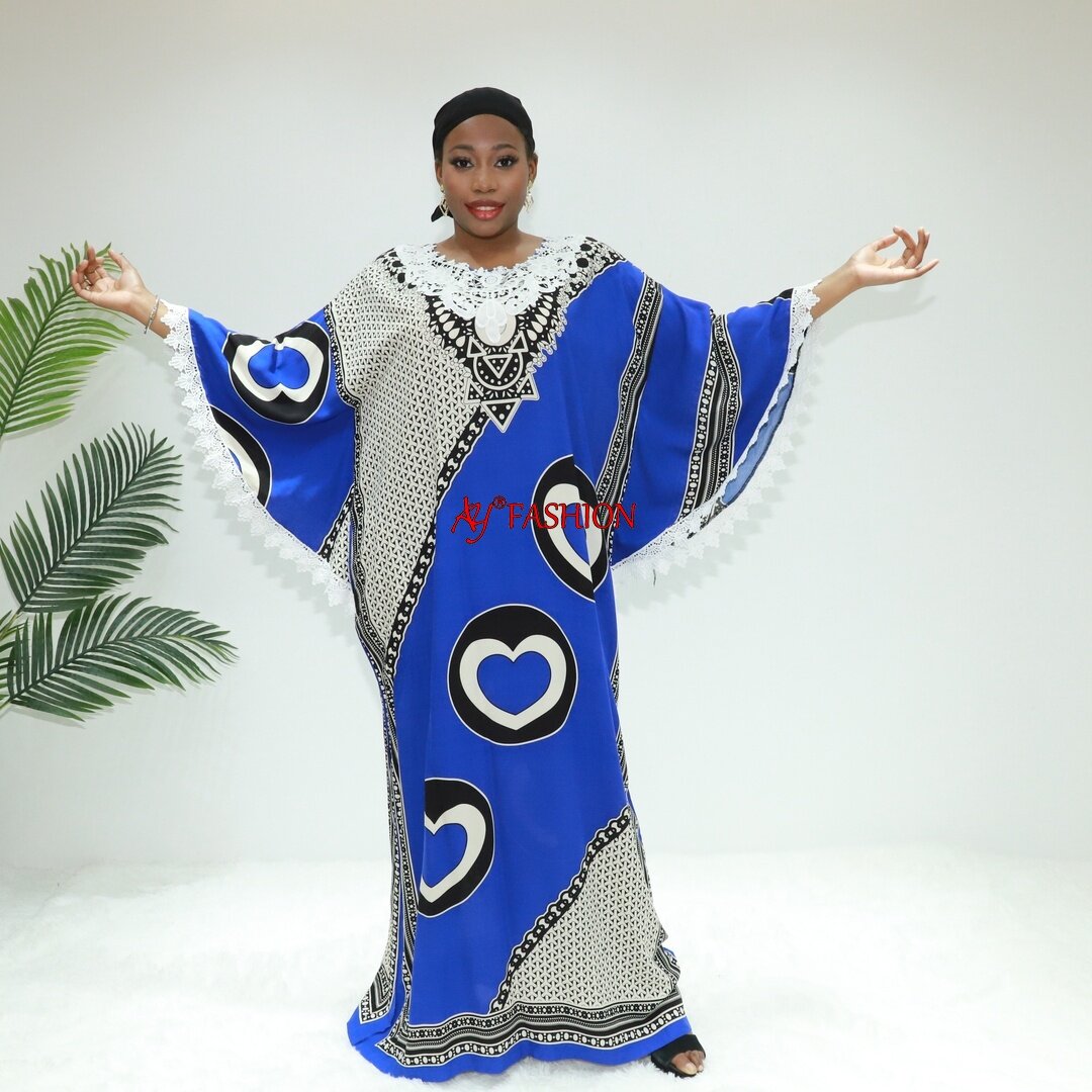 Africa Clothing Bazin Riche 2022 AC8565-B18BS GHANA Robe musulmane Afrique Robe imprimée