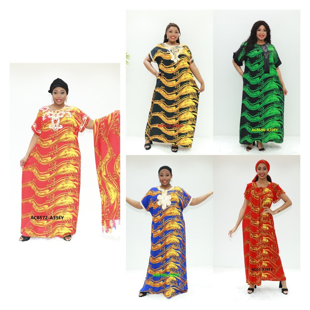 muslim women dress abaya 3 pieces AC8572-A39FY Cameroon clothing abaya