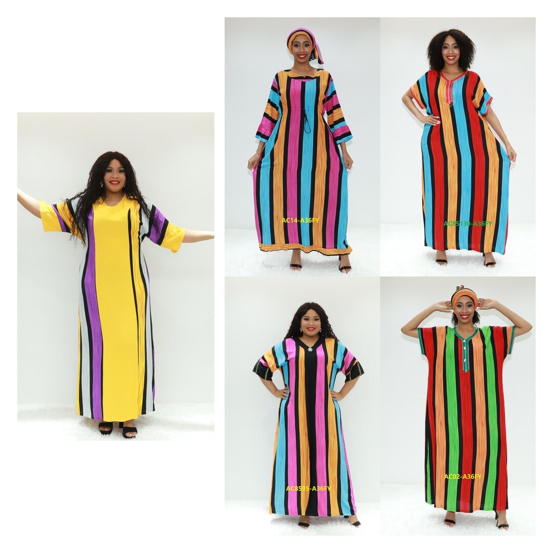 Vestido de África Abaya para niñas Ay Fashion AC85750-A36FY CONGO KAFTAN BOUBOU