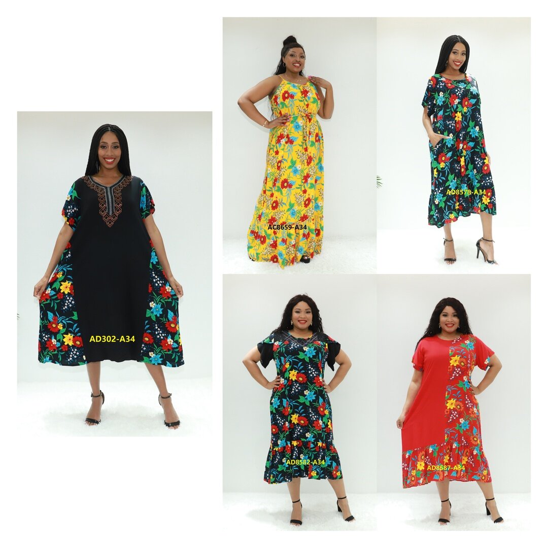 muslim clothing caftan sirne AD302-A34 Ghana caftan Africa printed dress