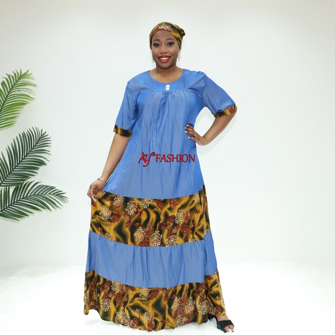 Afrika Kleid Dable Abaya Design BLN2194F Togo Boubou Dashiki Kleid