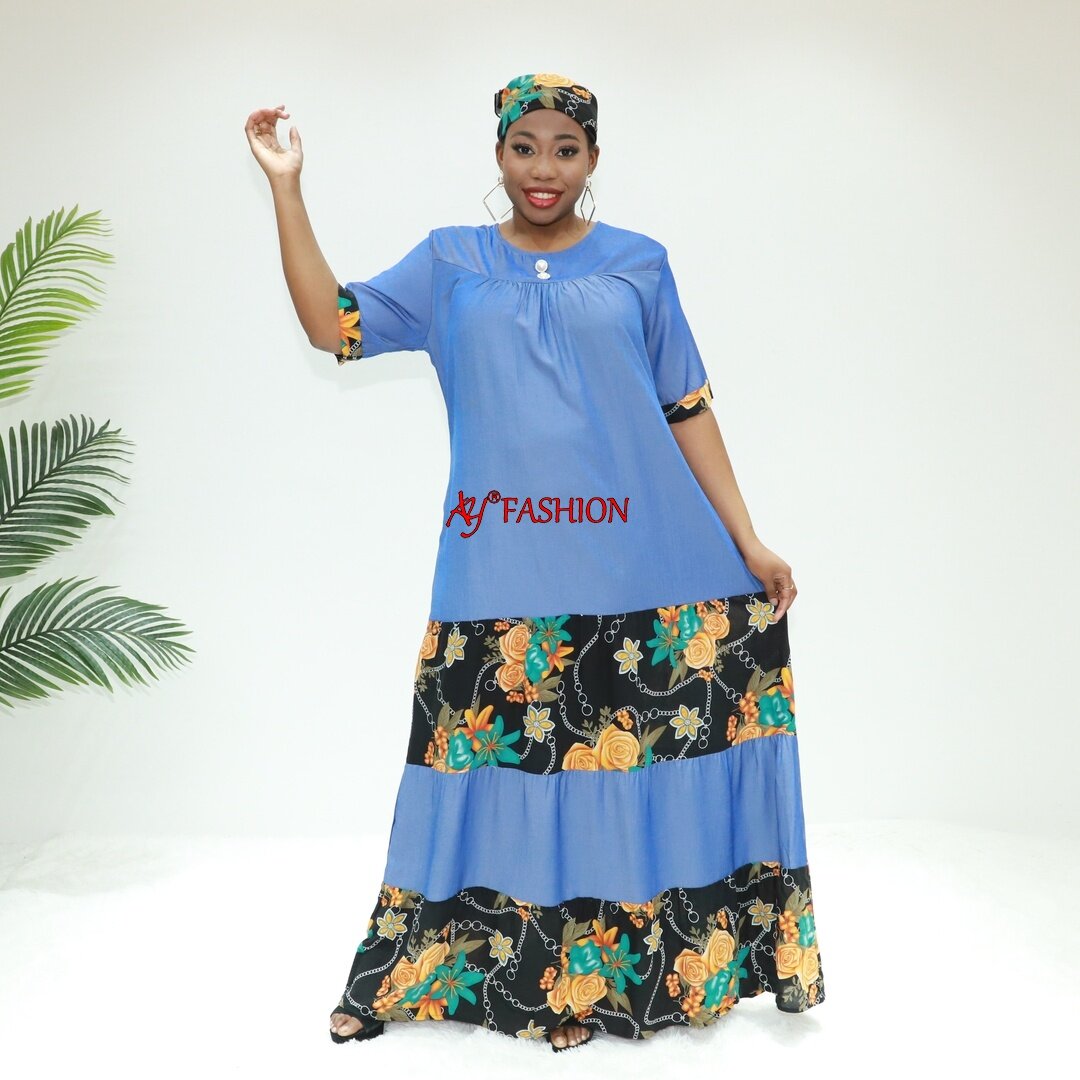 アフリカン服Boubou Leger Love SaharaBln2196f Tanzania Fashion Boubou