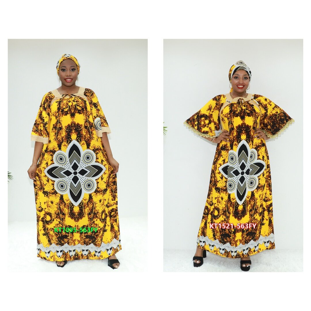 Vêtements africains Abaya Costume Love Sahara KT1095-563fy Abidjan Muslim Dress Boubou