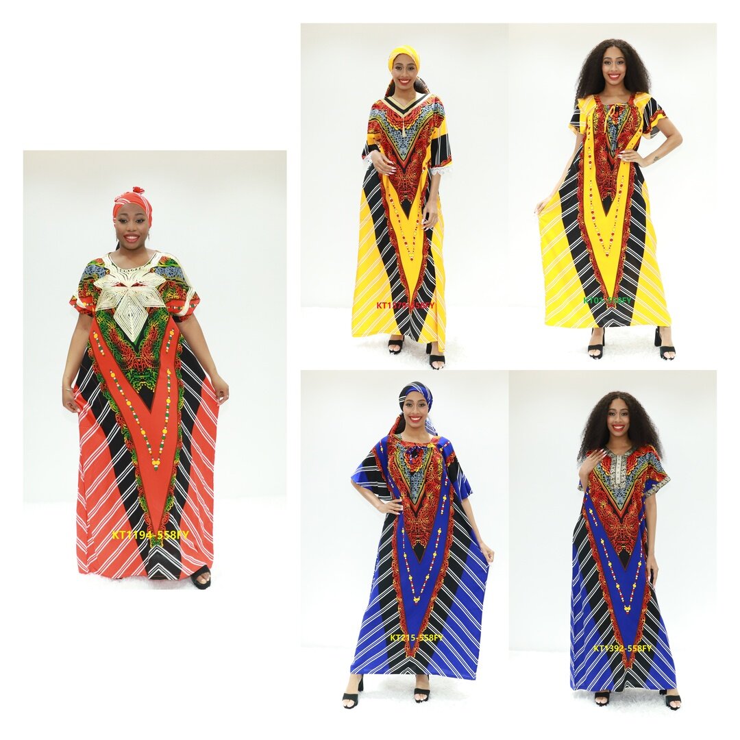 African Clothing Designer Mariage Abaya Robes KT1194-558 Vêtements ethniques de vêtements de Congofy Congo