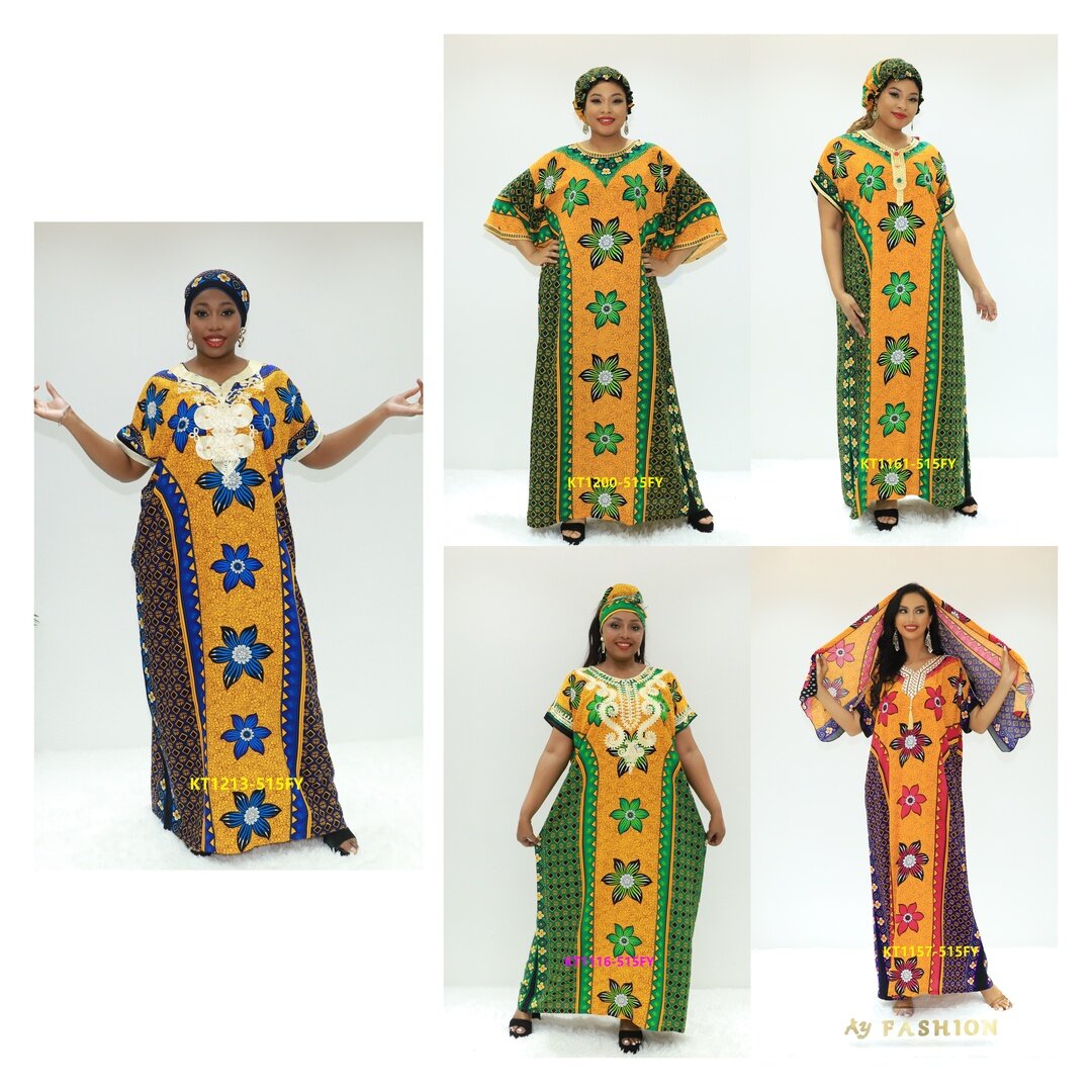 Les femmes musulmanes s'habillent Pucci Kaftans Promotion Love Sahara KT1213-515fy Nigeria Caftan Boubou