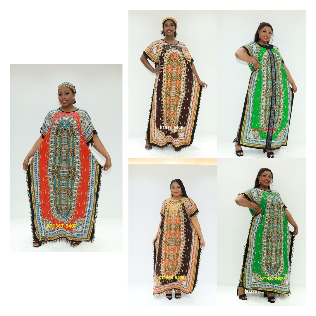 Этническая одежда Корея Абайя ткань KT1367-540f Ghana Kaftan Dashiki платье