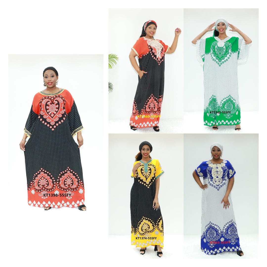 muslim women dress abaya cute sleeves Love Sahara KT1398-555FY Ghana kaftan boubou