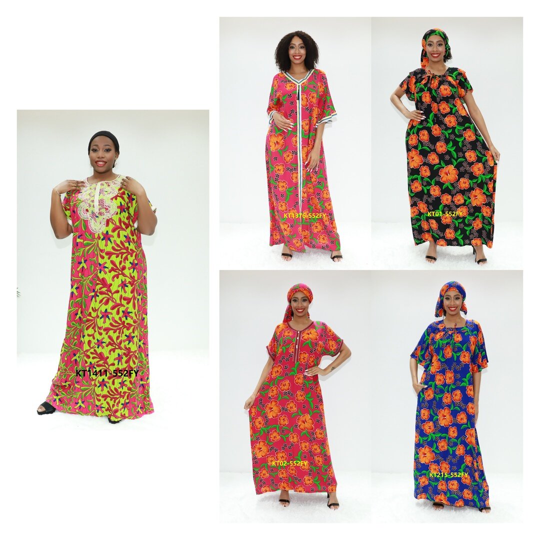 Vêtements africains Musli Abaya Ay Fashion KT1411-552fy Congo Caftan Dashiki robe