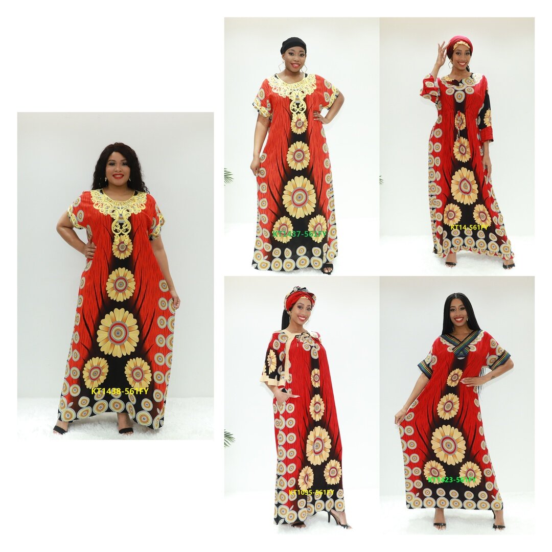 Afrika Kleidung Afrikaner Fulldress Liebe Sahara KT1438-561fy Nigeria Muslim Kleid Kaftan