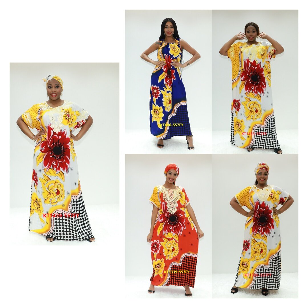 Femmes musulmanes s'habillement pagne Africain Robe Ay Fashion KT1439-557fy Cameroun Caftan Boubou