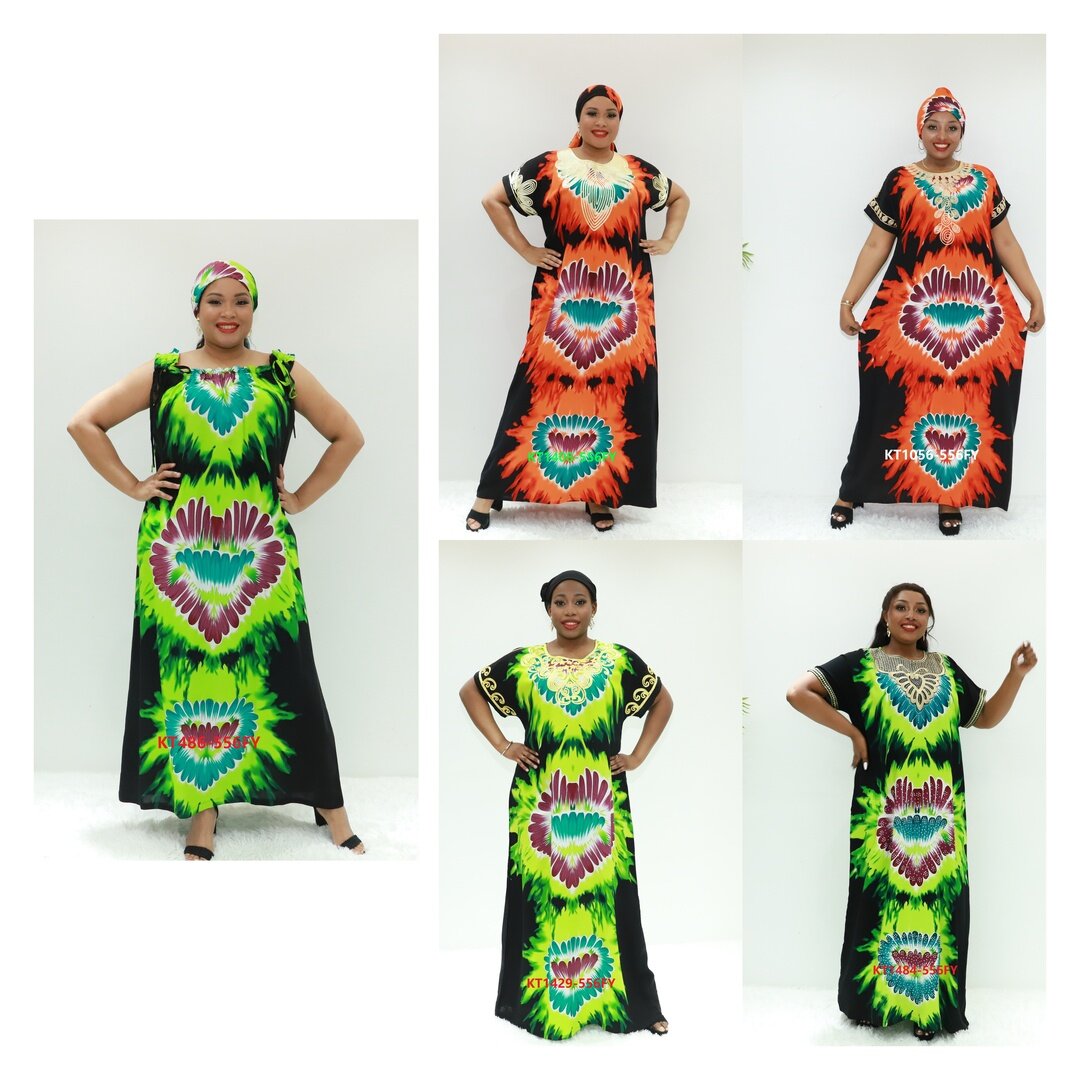 Vestidos africanos Grossiste Abaya Dubai Love Sahara Kt486-556fy Tanzania ropa étnica