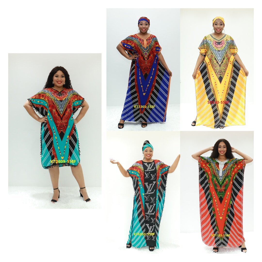 Africa dress wholesaler for kaftan Factory AY Fashion KTD809-558F Togo kaftan boubou