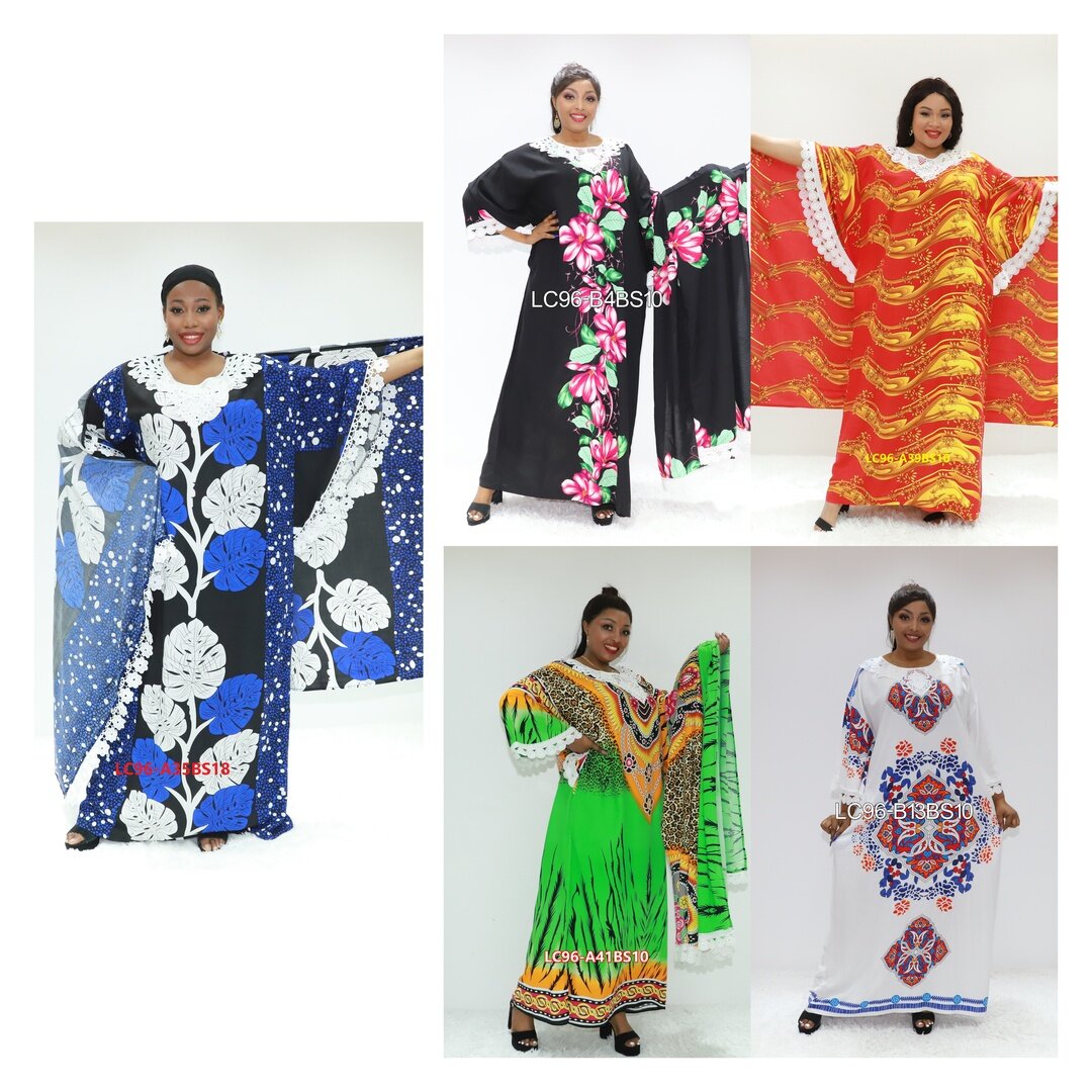 Vestidos africanos Sapatos abaya para senhoras Love Sahara LC96-A35BS18 Tanzânia Roupas Dera