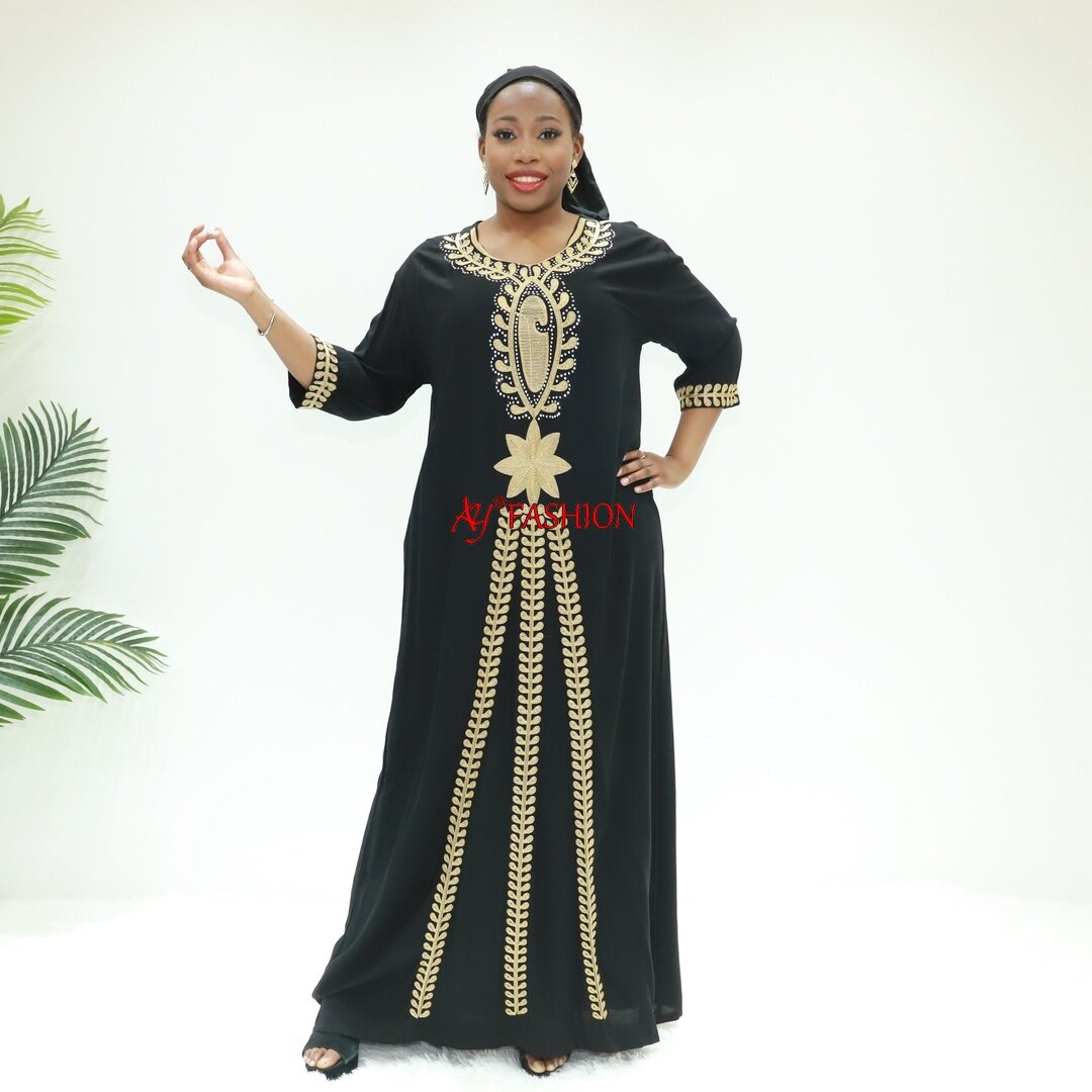 Afrikanische Kleider Abaya Perles Afrikanische Design Ay Fashion STA2402-1f Tansania Mode Abaya