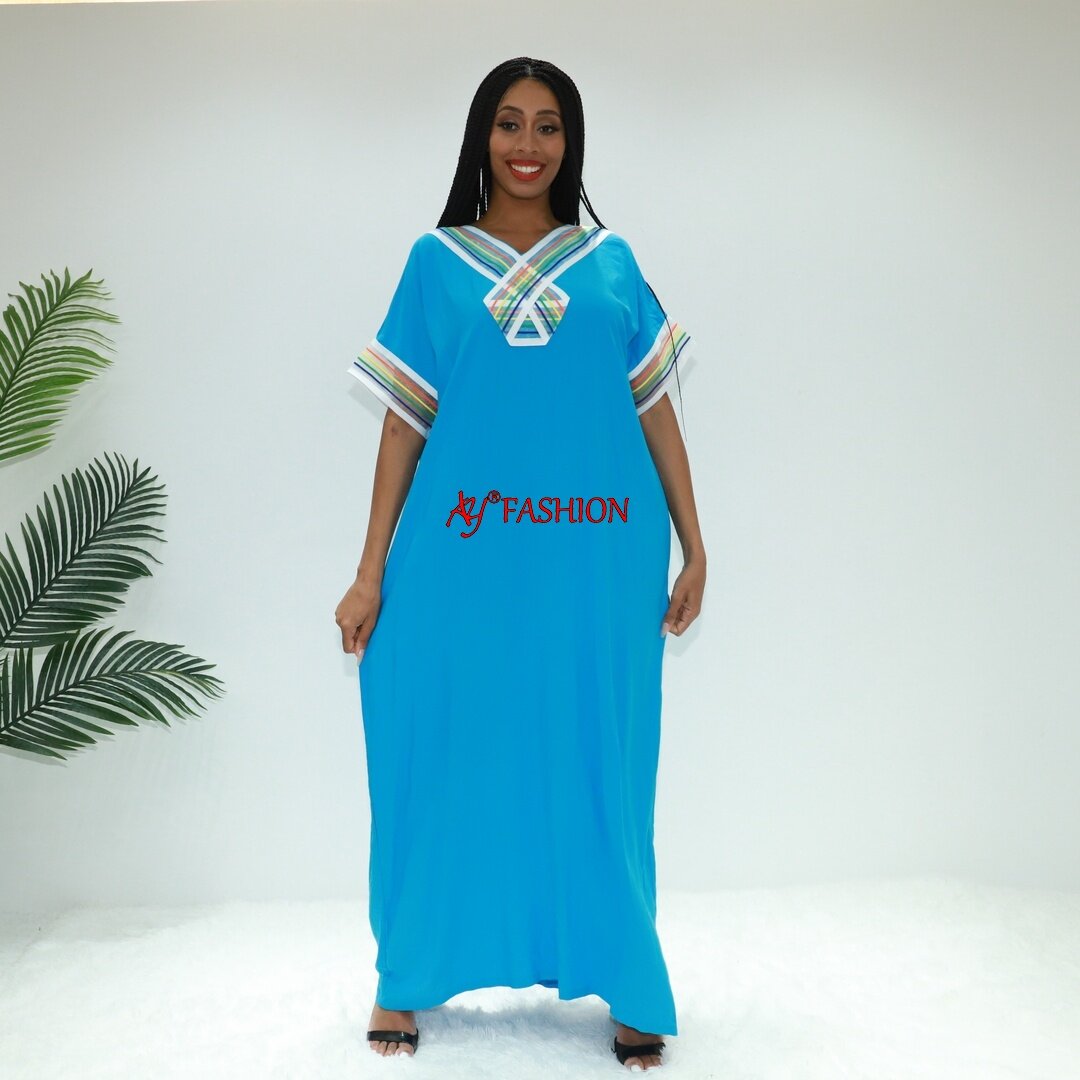 Islamische Kleidung Ebene Abaya Ay Fashion STA2597f Nigeria Mode Afrika gedrucktes Kleid