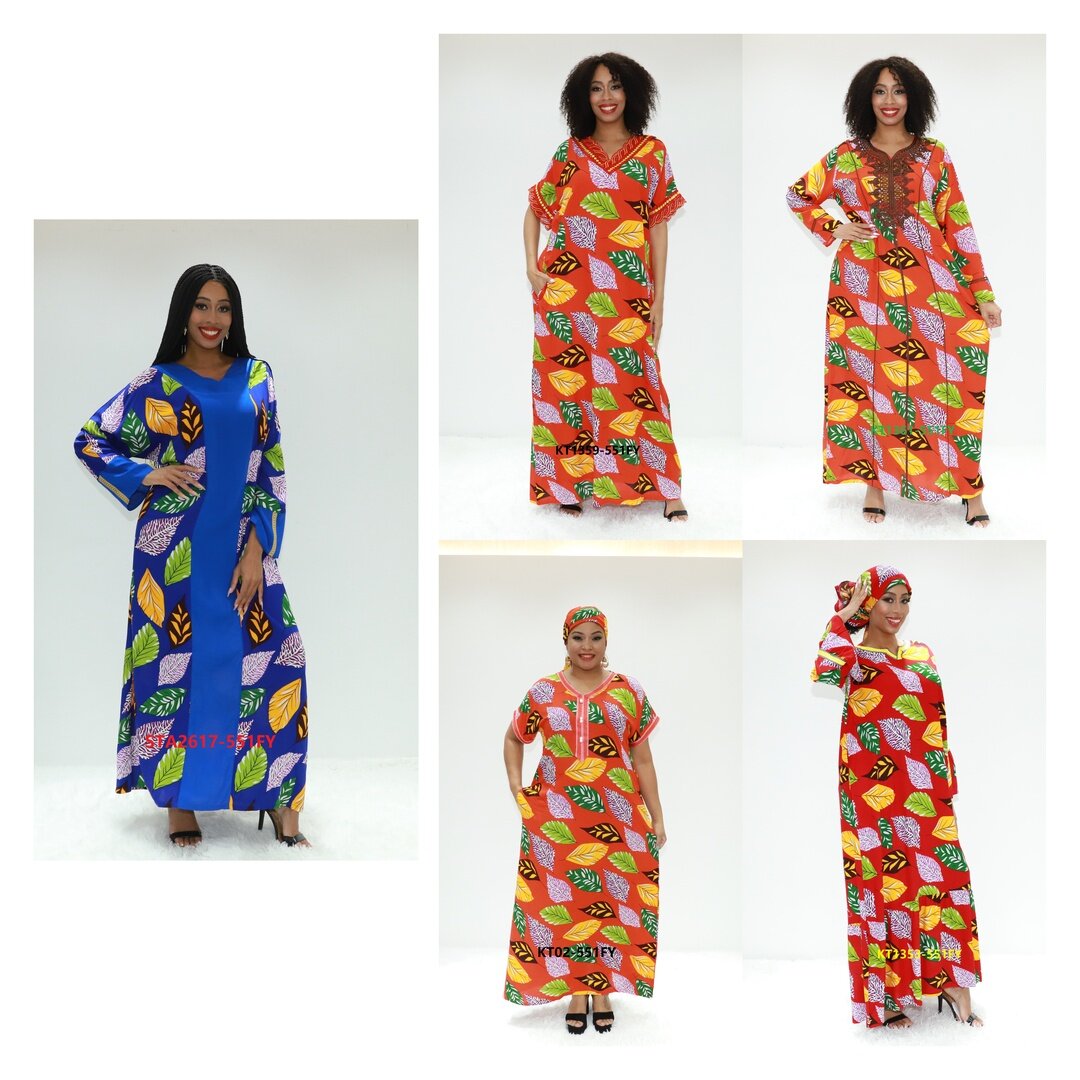 Vêtements musulmans Open Abaya Discount Ay Fashion STA2617-551 Ghana Caftan Boubou