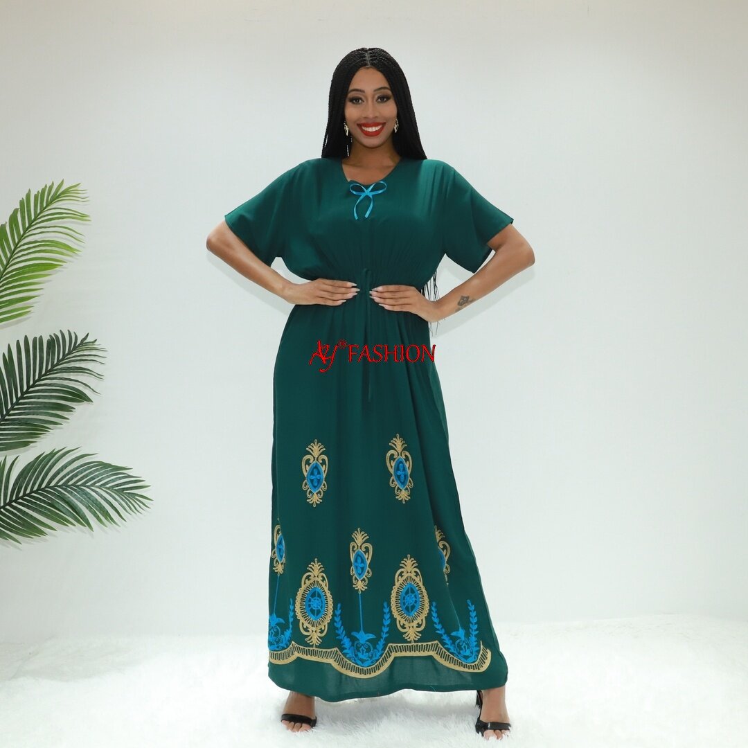 非洲连衣裙批发服装Abaya Ay时尚STA2625F ABIDJAN BOUBOU DERA