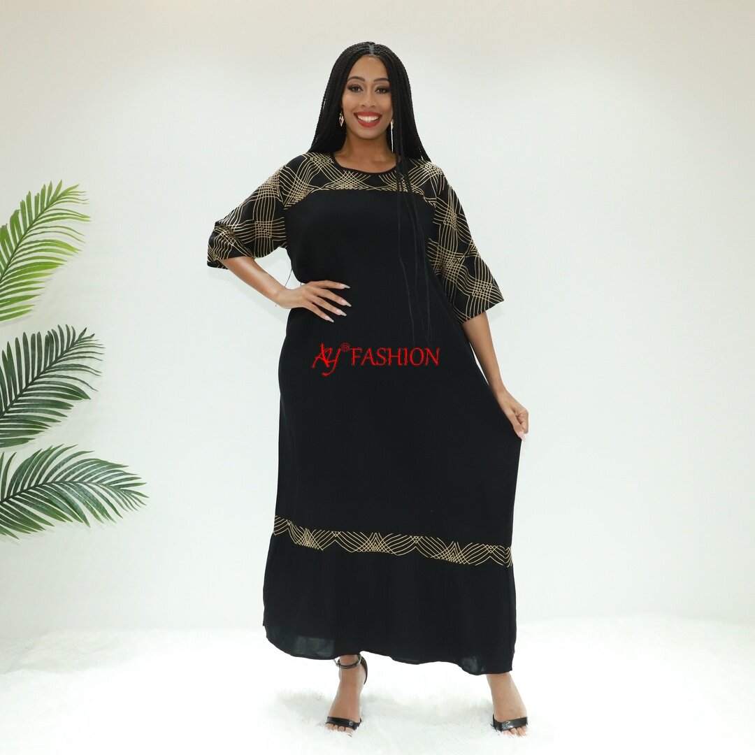 Africa dress abaya black nidda Love Sahara STA2650F Ghana Fashion ethnic dress