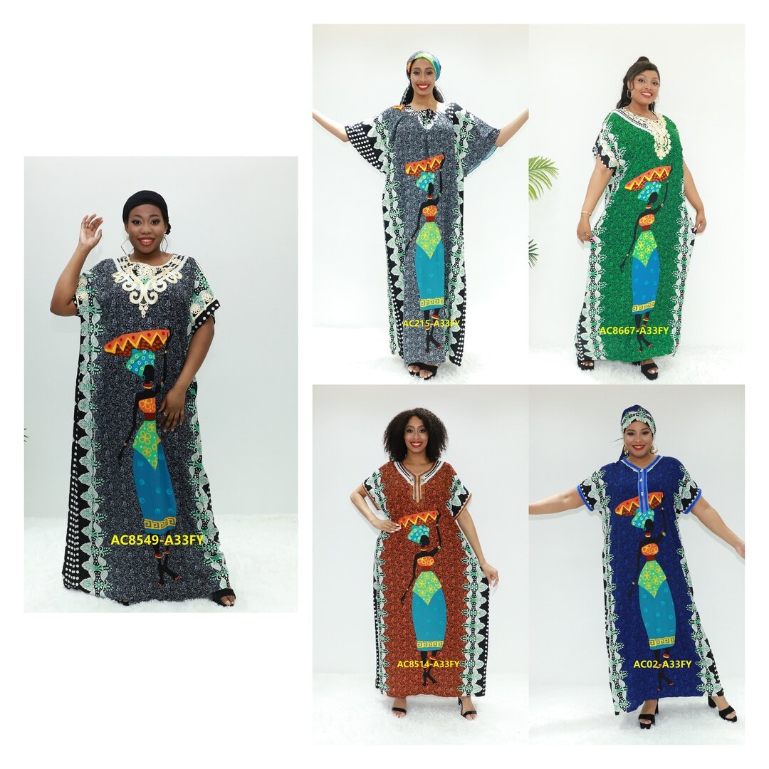 Afrika Kleid Abaya komfortable AC8549-A33fy Kongo Boubou Dashiki Kleid