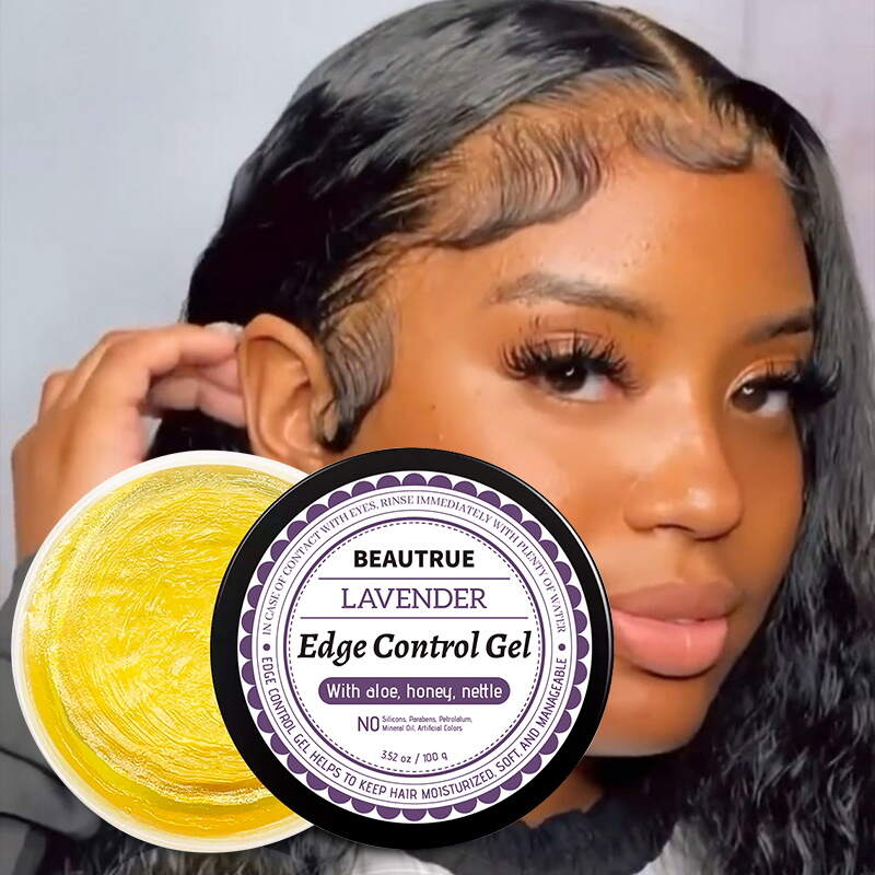 YOUR LOGO Extra Hold Braiding Gel Natural Instant Edge Control for 4C Hair, Men & Women