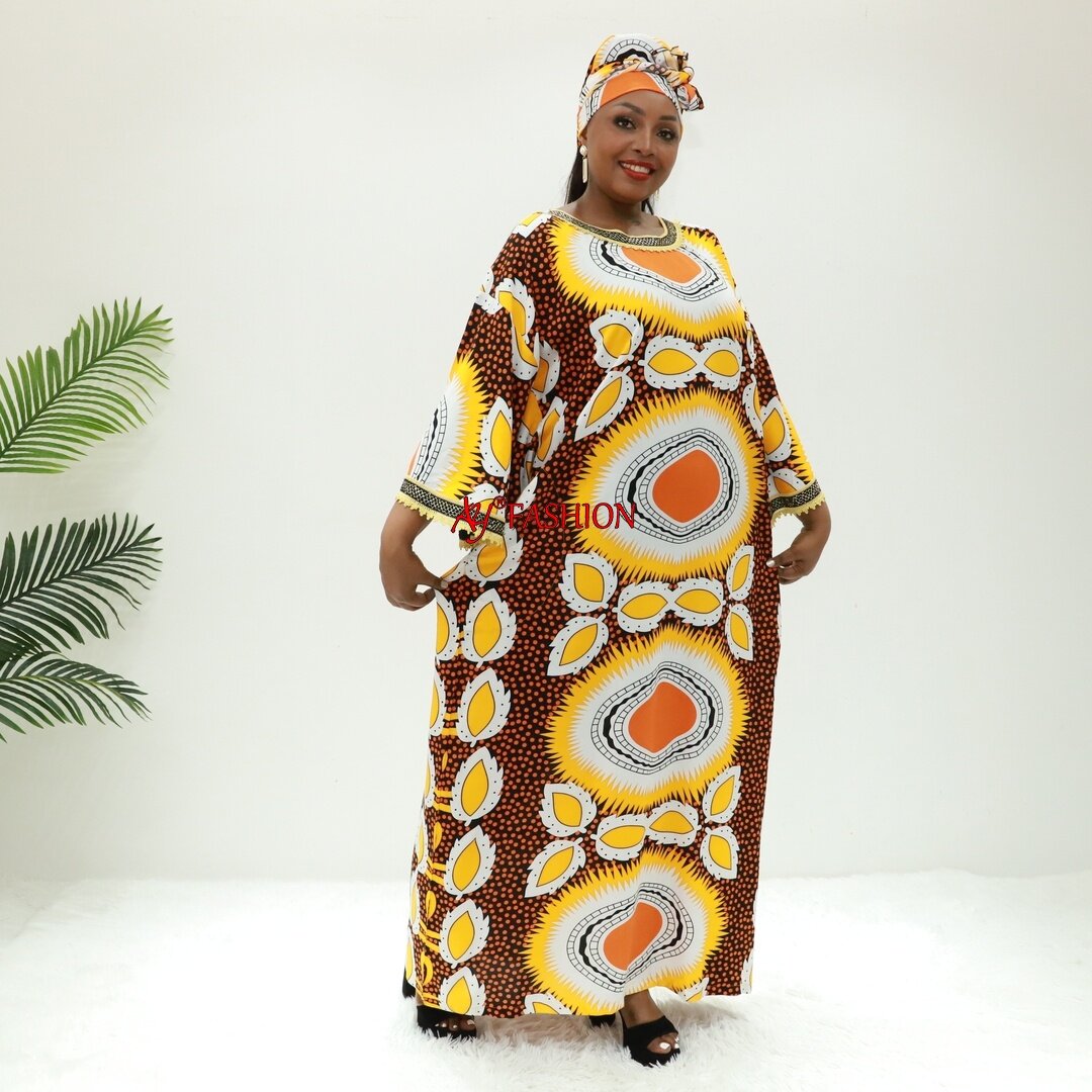 Roupas da África O fabricante de kaftans de casamento árabe Ay Ay Fashion AC1398-B22BS55 Congo Clothing Boubou