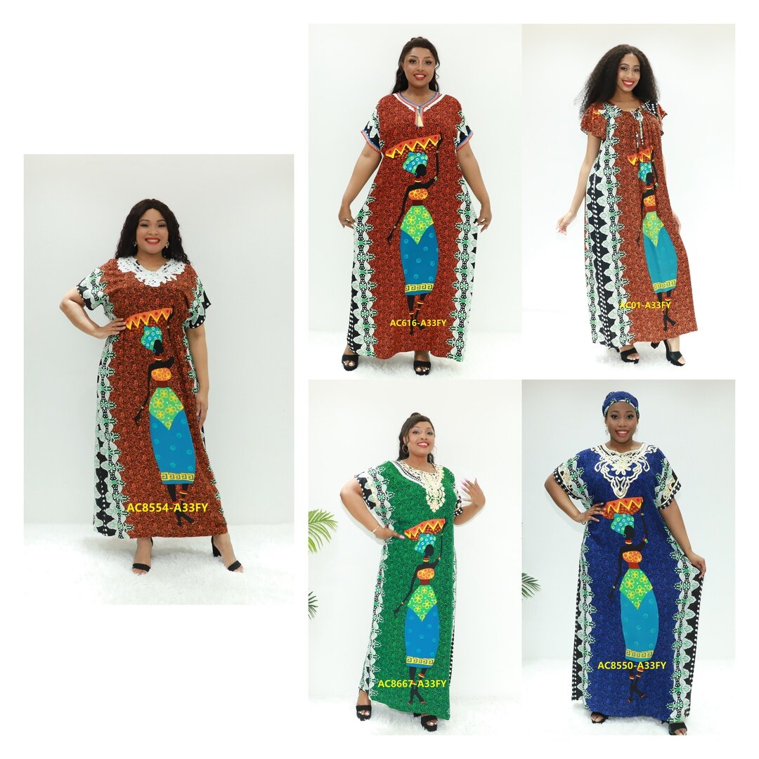 Vêtements islamiques Robe africaine traditionnelle AY Fashion AC8554-A33fy Tanzania Kaftan Kaftan