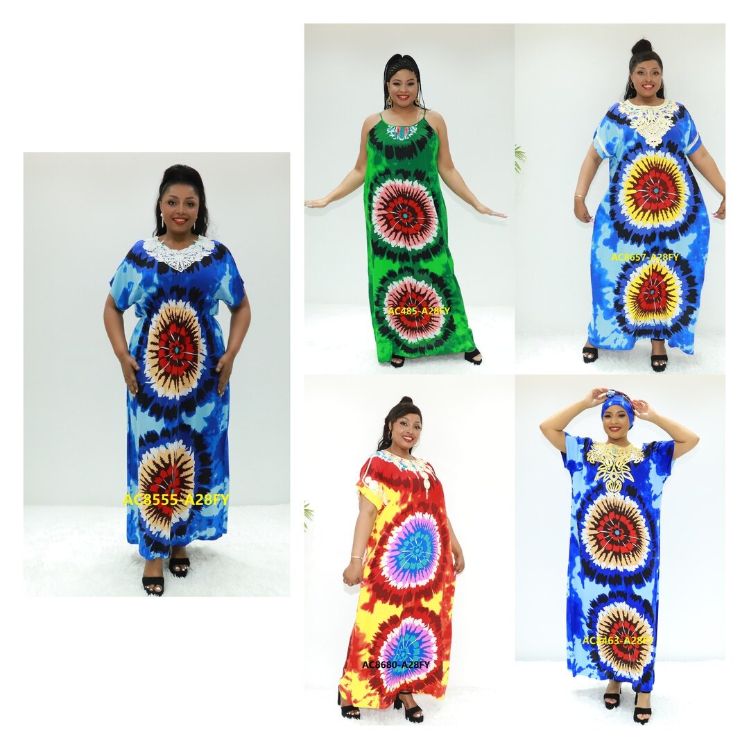 ethnic clothing chiffon kaftan dress Manufacturer Love Sahara AC8555-A28FY Cameroon Fashion kaftan