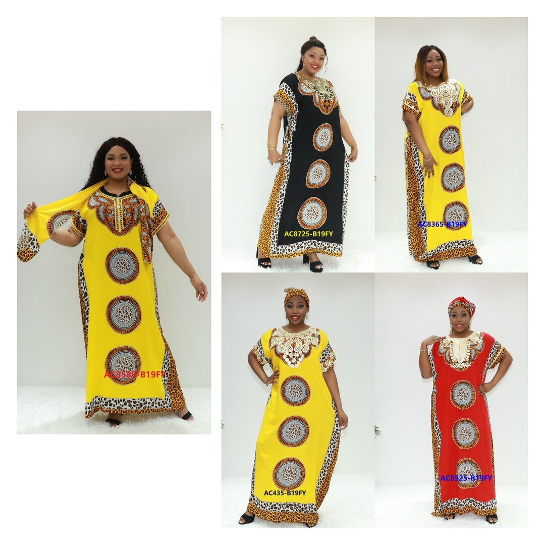 Robe de vêtements africaine Muslim Abaya Ay Fashion AC8589-B19 Nigeria Fashion ethnique Robe