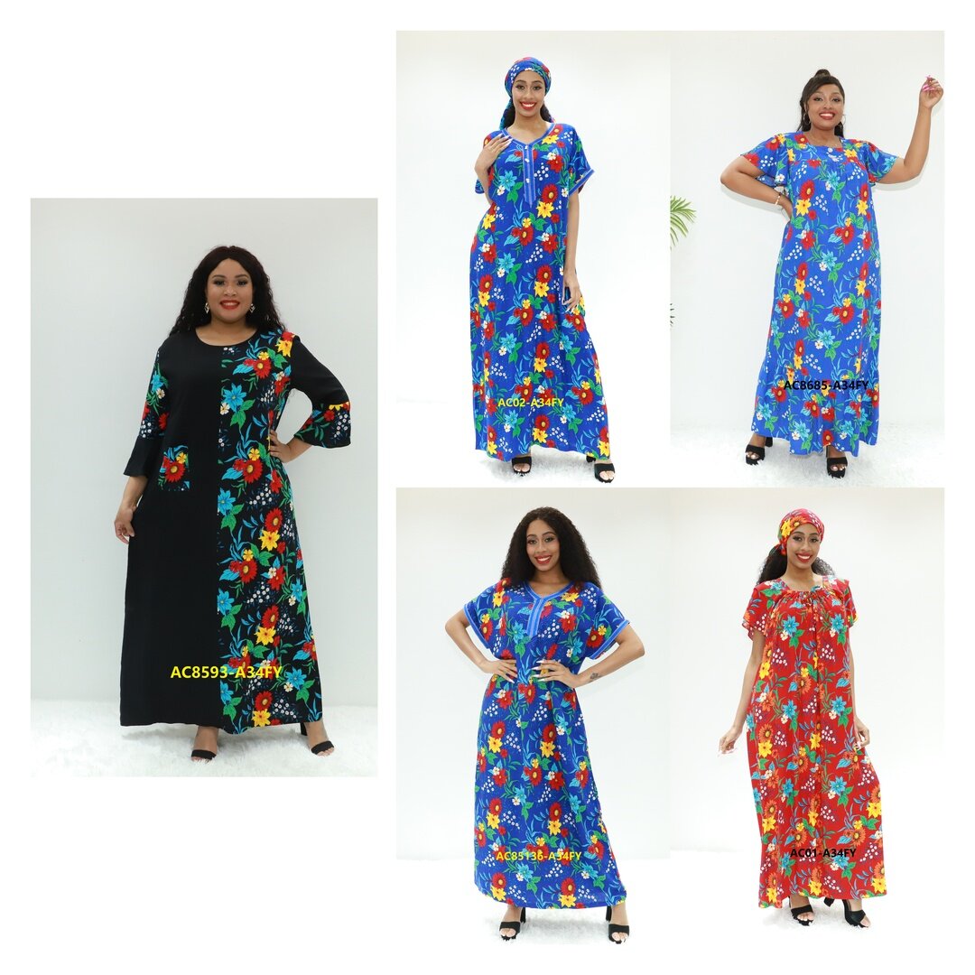 muslim women dress elastic sleeve abaya Love Sahara AC8593-A34FY Tanzania boubou boubou