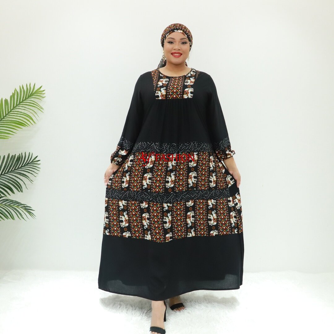 Roupas étnicas abaya encapuzado novo AY Fashion BLC10798F Congo Boubou Vestido étnico